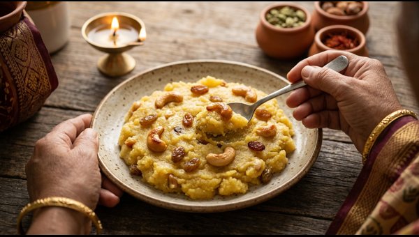 Plate of homemade Ganesh Chaturthi 2026 Naivedya offerings