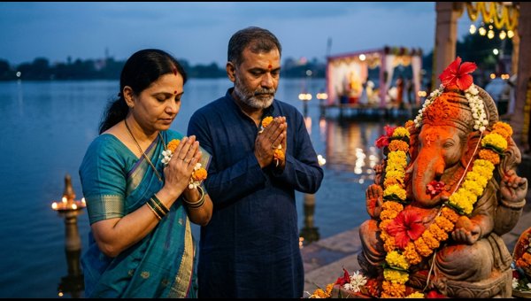 Devotees emotional during Ganpati Visarjan ceremony in Maharashtra