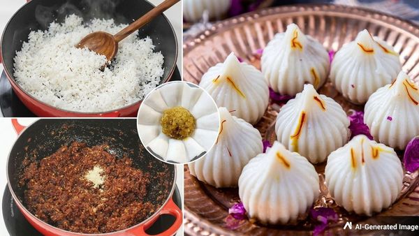 Perfectly soft and steamed traditional Ukadiche Modaks on plate