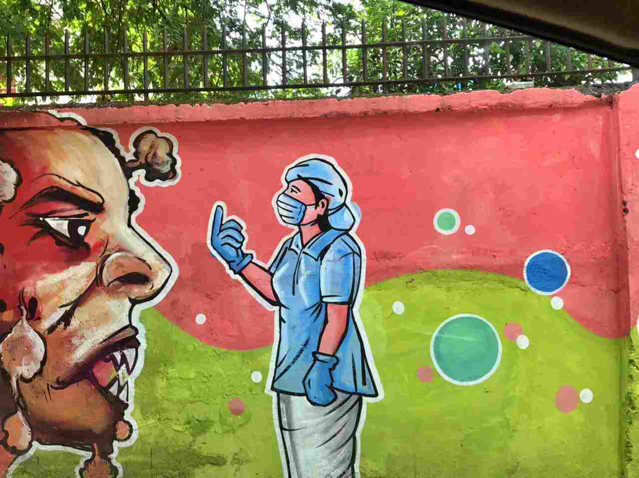 Corona Awareness Painting