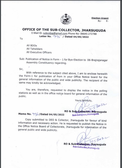 Brajrajnagar by-election