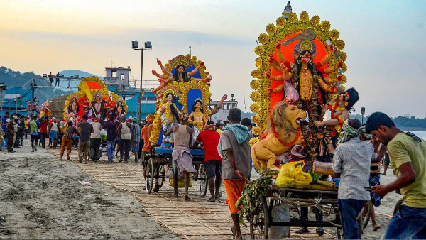 Maa Durga immersion ceremony Maa Durga immersion ceremony