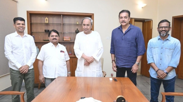 Ravi Shastri met Naveen Patnaik