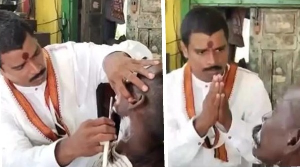 candidate shaves off beard