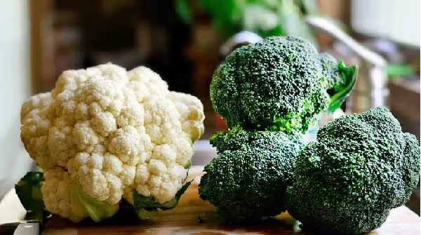 broccoli and cauliflower