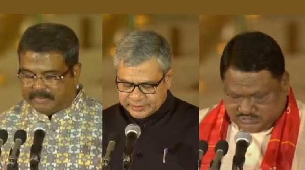 dharmendra pradhan Ashwini vaishnav jual oram