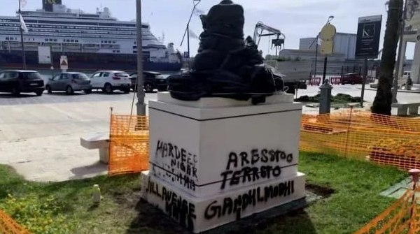 Mahatma Gandhi s bust in Italy