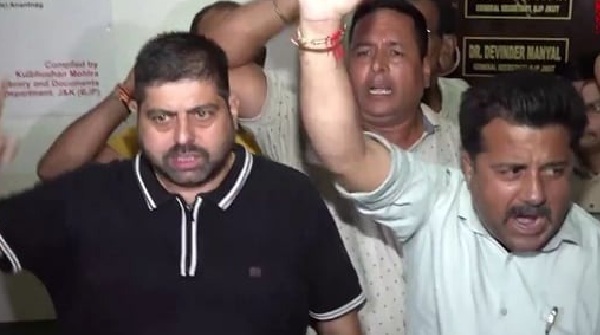 BJP workers stage protest