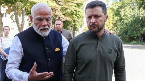 Modi meets Zelensky