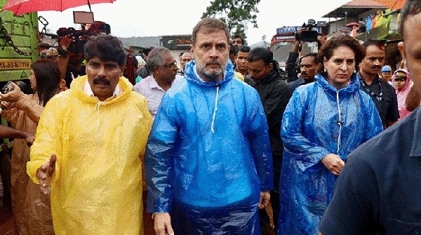 rahul gandhi visit kerala landslide