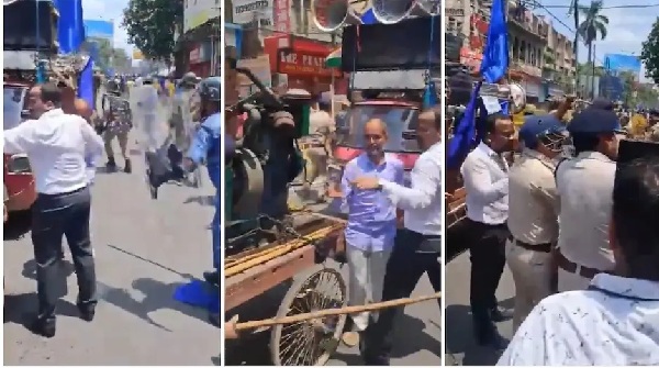 SDM mistakenly lathi-charged in Patna