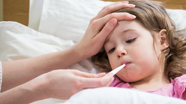 child has a fever