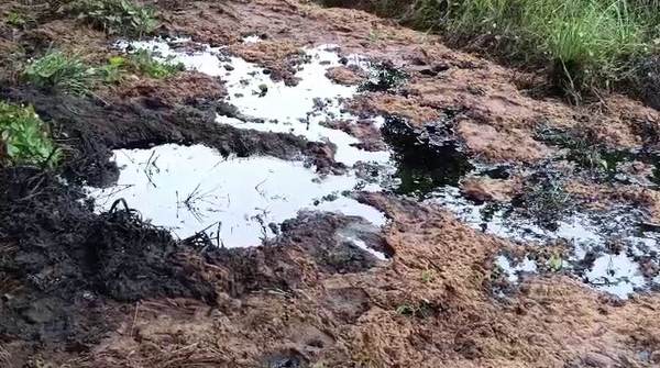 thousands of liters of crude oil mixed in the soi