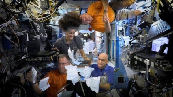 Astronaut Sunita welcomed the New Year