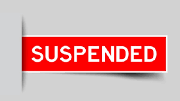 suspended