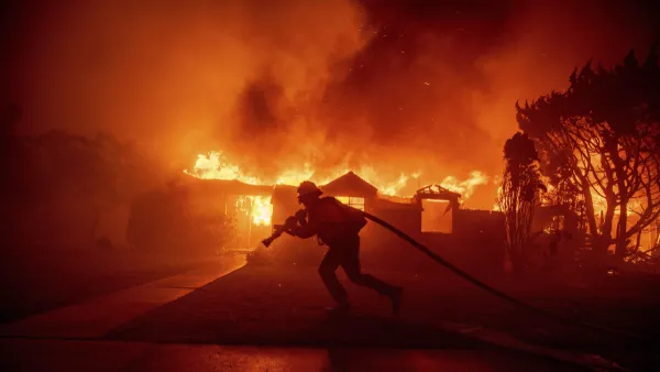 Terrible fire in Los Angeles forests
