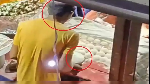 spitting on rotis