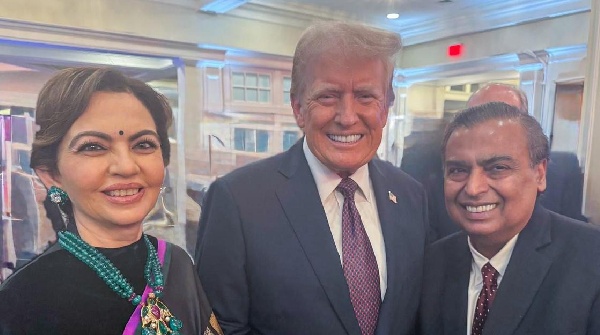Mukesh Ambani wife Nita meet U S President