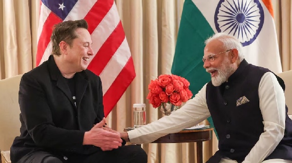 PM Modi meets Elon Musk in Washington DC