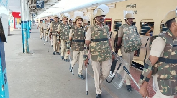 RPF conducts flag march