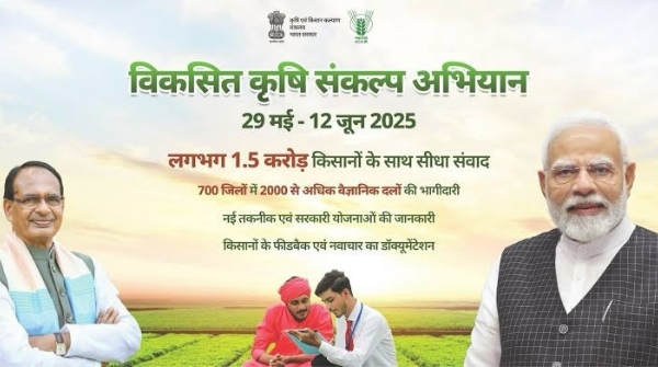 Viksit Krishi Sankalp Abhiyan to start from 29th May