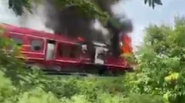 train fire