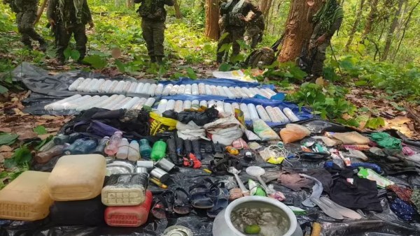 looted explosives seized