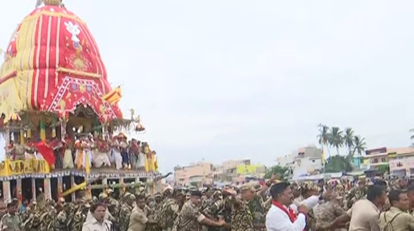 rath yatra 2025 The chariot of the Lord Nandighosha took a south turn