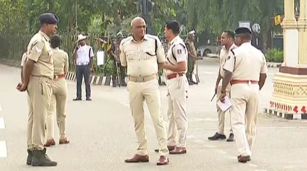 Security tight in various parts of odisha Police have tight security in the assembly area