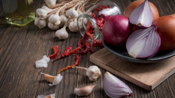 onion and garlic