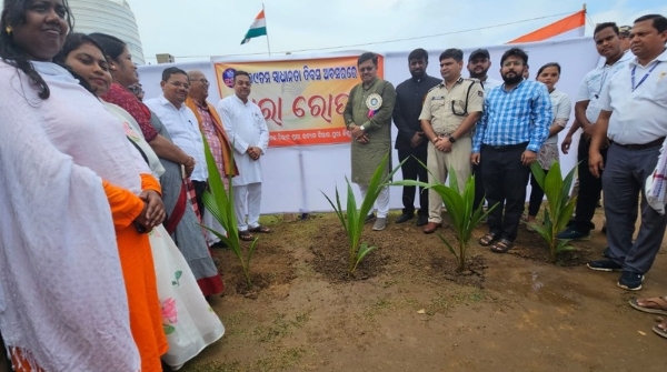 plantation on Independence Day by sampark org puri