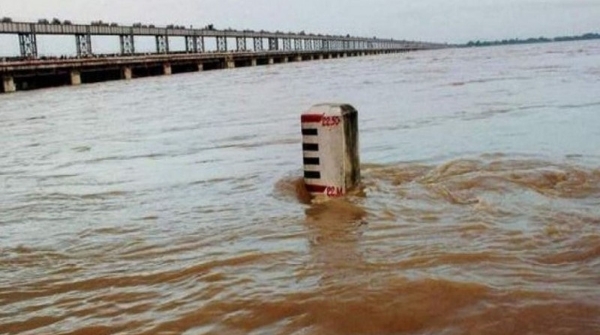 Mahanadi River is swelling Mahanadi River is swelling