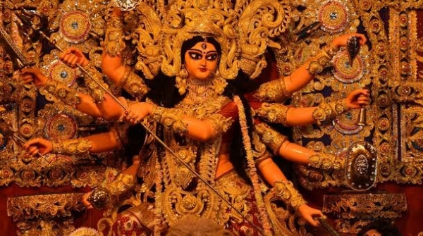 durga Puja preparations for Bhasani in Cuttack and Bhubaneswar
