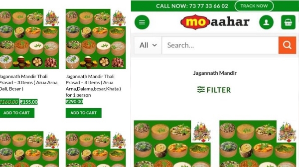 Allegation of selling Mahaprasad online