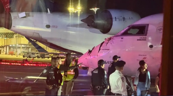 2 Delta Planes Collide