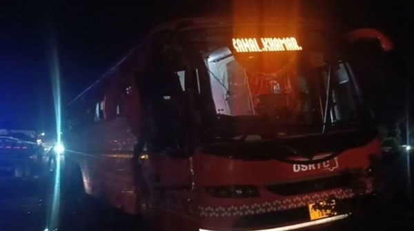 Horrific accident OSRTC bus-truck collision