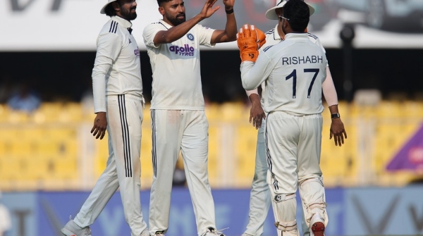 South Africa 489 at the end of the second day India 9 0 South Africa 489 at the end of the second day India 9 0