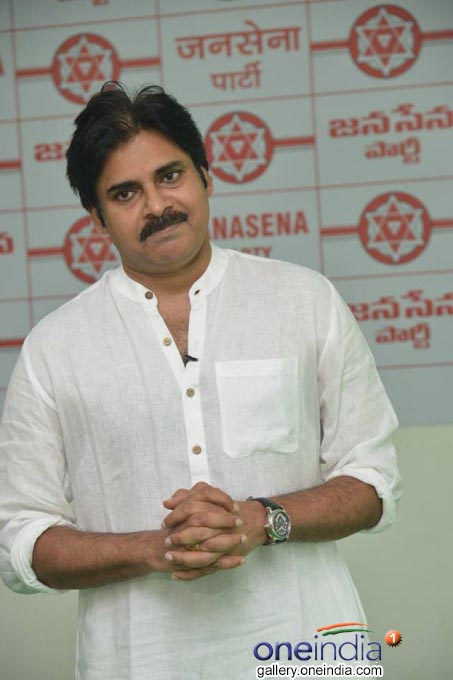 Photo Gallery: Jana Sena Chief Pawan Kalyan Flag Hoisting At Party Office