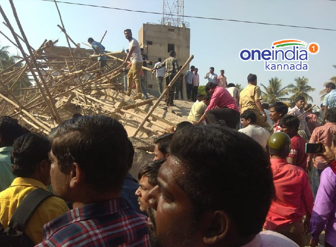 Under construction building collapsed in Dharwad