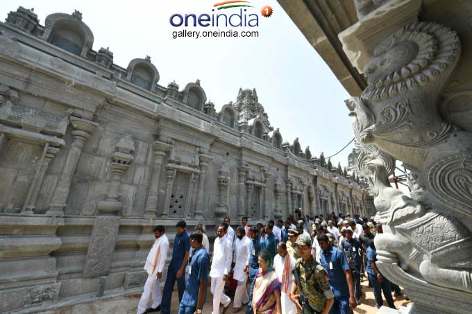 Telangana CM KCR Reviews Yadadri Temple Works