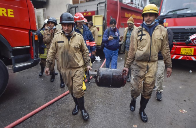 Fire Breaks Out At A Paper Factory In Delhi