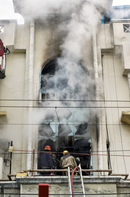 Fire Breaks Out At A Paper Factory In Delhi
