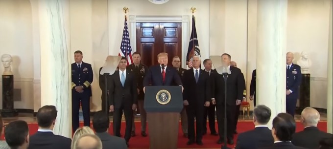US President Trump Addresses Nation After Iran's Response Photos: HD ...