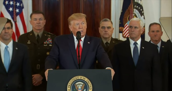 US President Trump Addresses Nation After Iran's Response Photos: HD ...