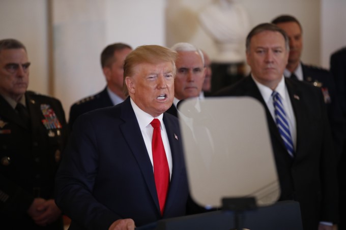 US President Trump Addresses Nation After Iran's Response Photos: HD ...