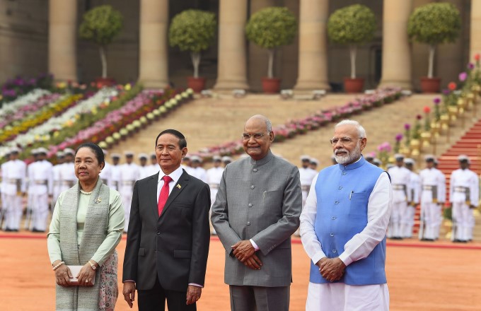 Myanmar President U Win Myint 3 Day Visit To India