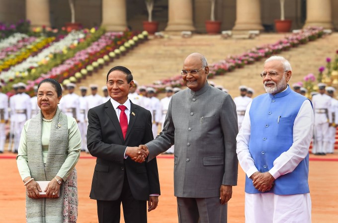 Myanmar President U Win Myint 3 Day Visit To India