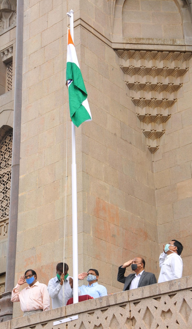 National Flag inconnection with Telangana State Formation Day Celebrations at Osmania University in Hyderabad