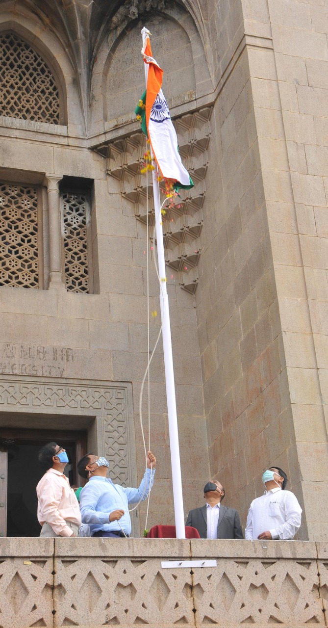 National Flag inconnection with Telangana State Formation Day Celebrations at Osmania University in Hyderabad
