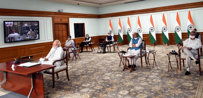 PM Narendra Modi During All party meeting On Indo-China Face-Off